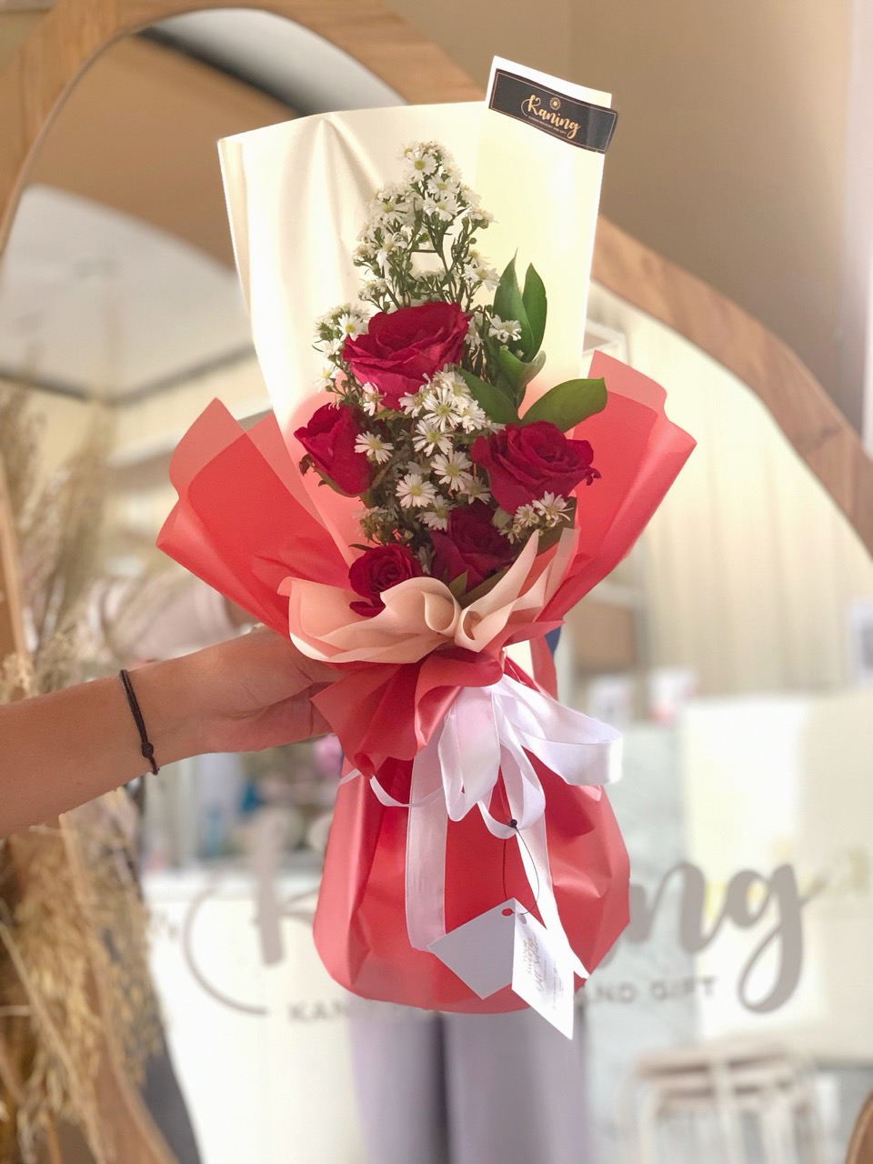 Buket Bunga Fresh Flower Mini BUK-FDTEH