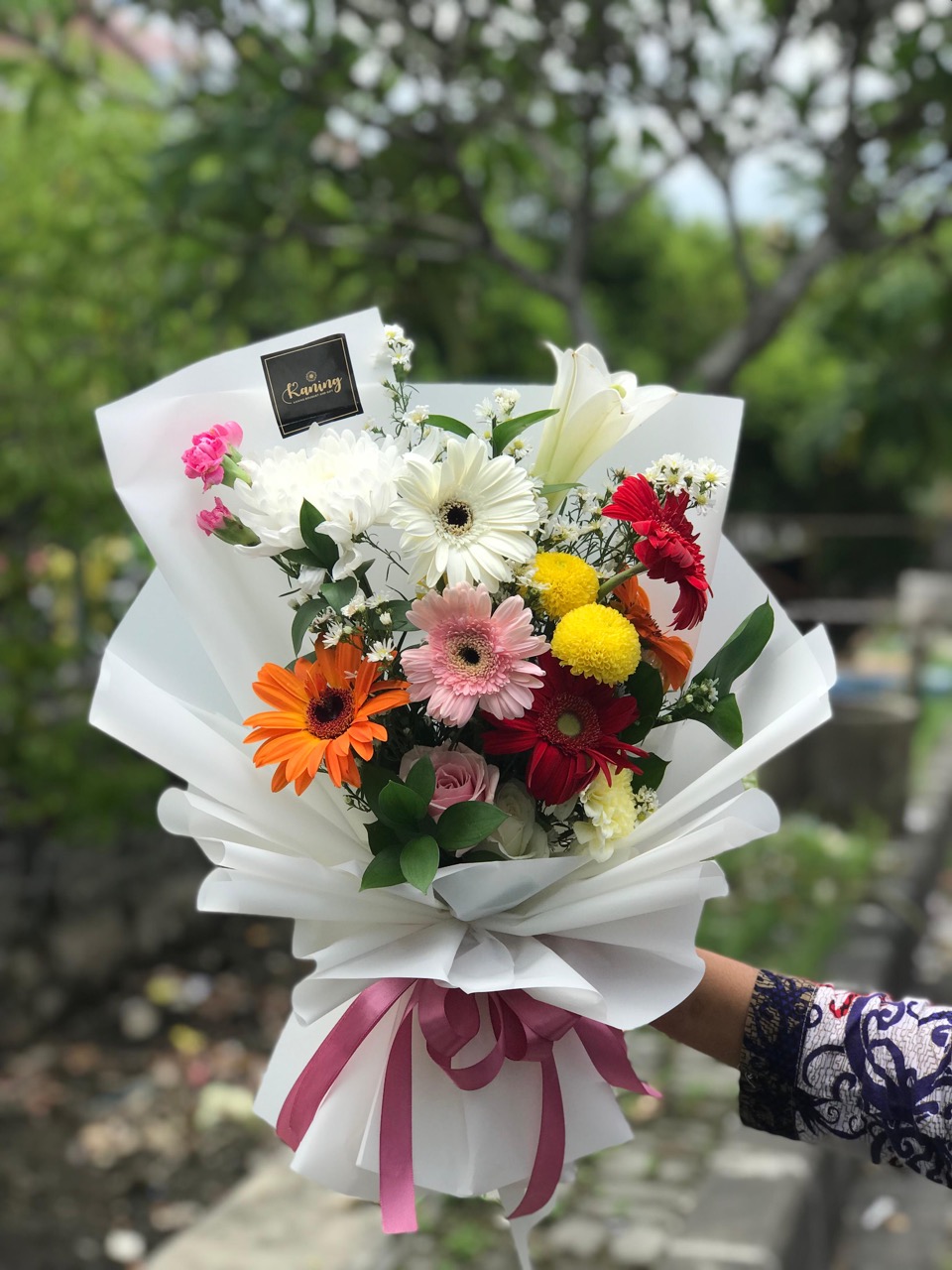 Buket Bunga Fresh Flower Medium BUK-9KDO8