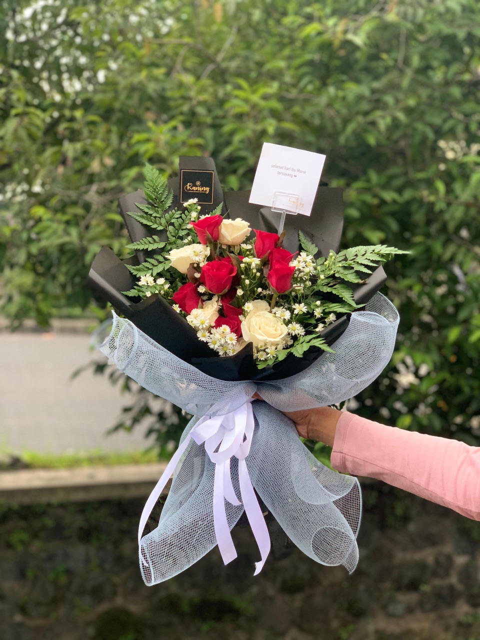 Buket Bunga Fresh Flower Medium BUK-JQETF